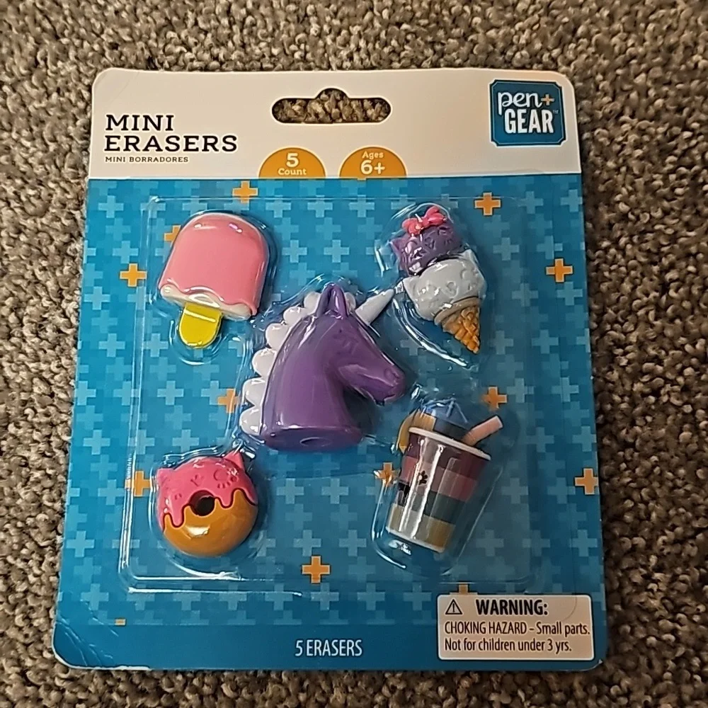 E5🔹️Erasers, Pencil Case, and Accessory Case